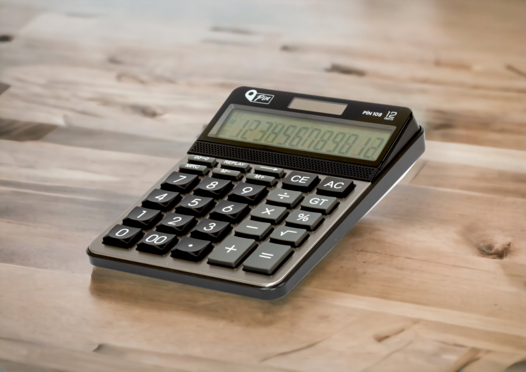 Pin Hesap Makinası Masaüstü 12 Hane/ Pin.108 Pin Hesap Makinası Masaüstü 12 Hane/ Pin.108