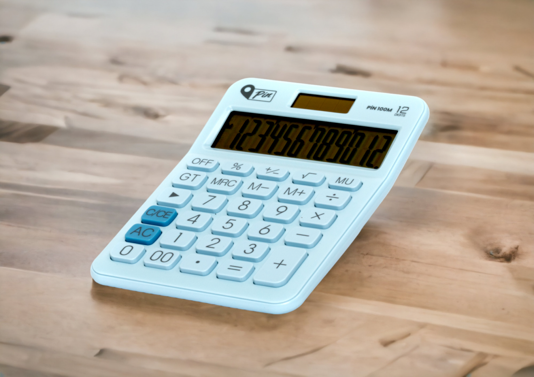 Pin Hesap Makinası Masaüstü Mavi /Pin.100M Pin Hesap Makinası Masaüstü Mavi /Pin.100M