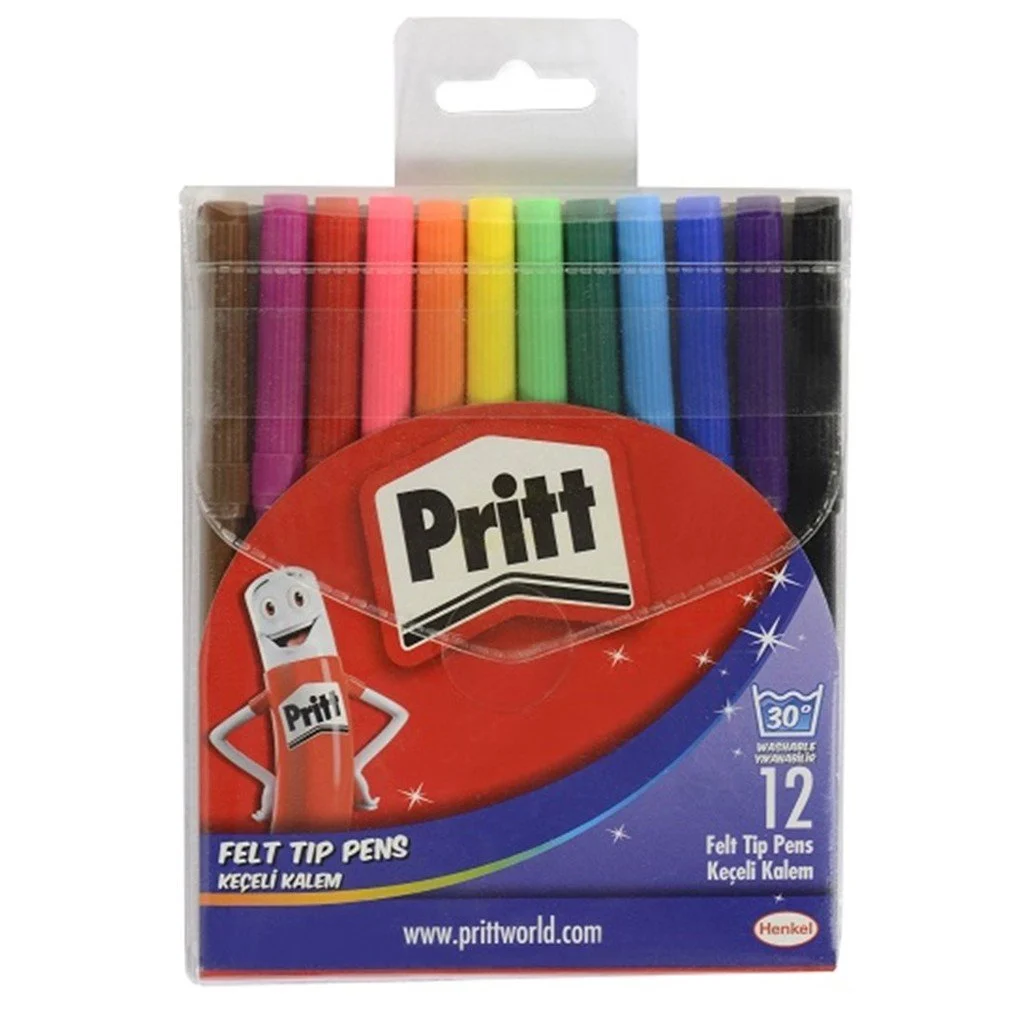 Pritt 12'li Keçeli Boya Kalemi / Pritt 12'li Keçeli Boya Kalemi /