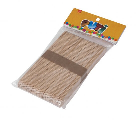 Puti Ahşap Natural 50 Li Büyük Dil Çubuğu / 4612 Puti Ahşap Natural 50 Li Büyük Dil Çubuğu / 4612