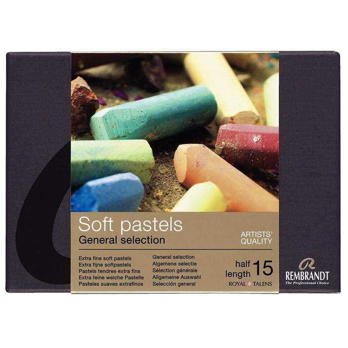 Rembrandt General Selection Soft Pastel 15'li Yarım Boy Toz Pastel Seti / 31823108