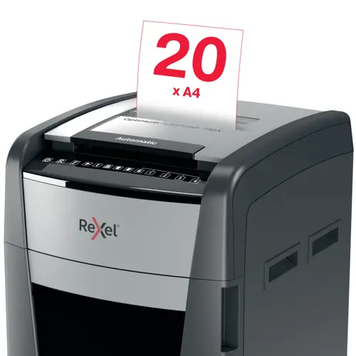 Rexel Optimum AutoFeed+ 750X Otomatik Çapraz Kesim Evrak İmha Makinesi / 2020750Xeu