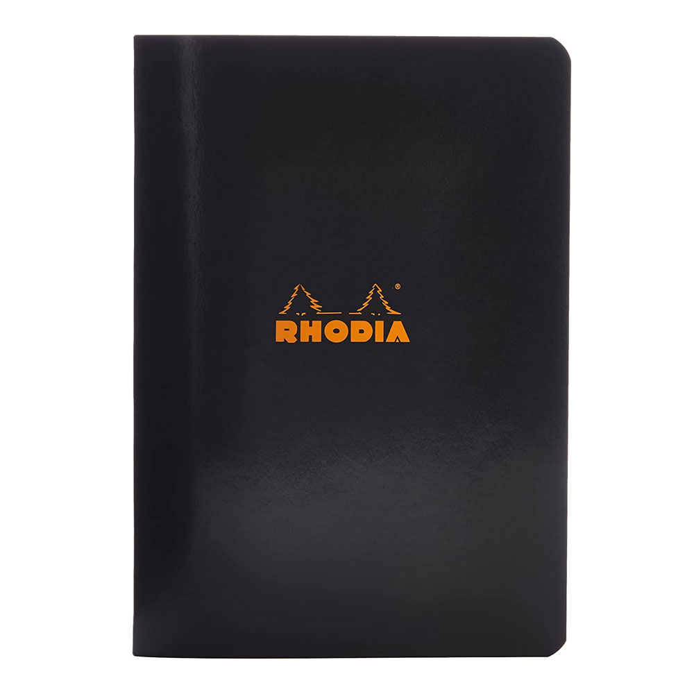 Rhodia A5 Zımbalı 48yp Not Defteri Kareli / siyah Rhodia A5 Zımbalı 48yp Not Defteri Kareli / siyah