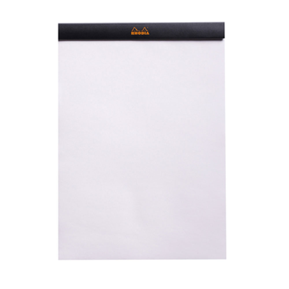 Rhodia Basics A4 80yp Üstten Zımbalı Çizgisiz Blok Siyah / 180009