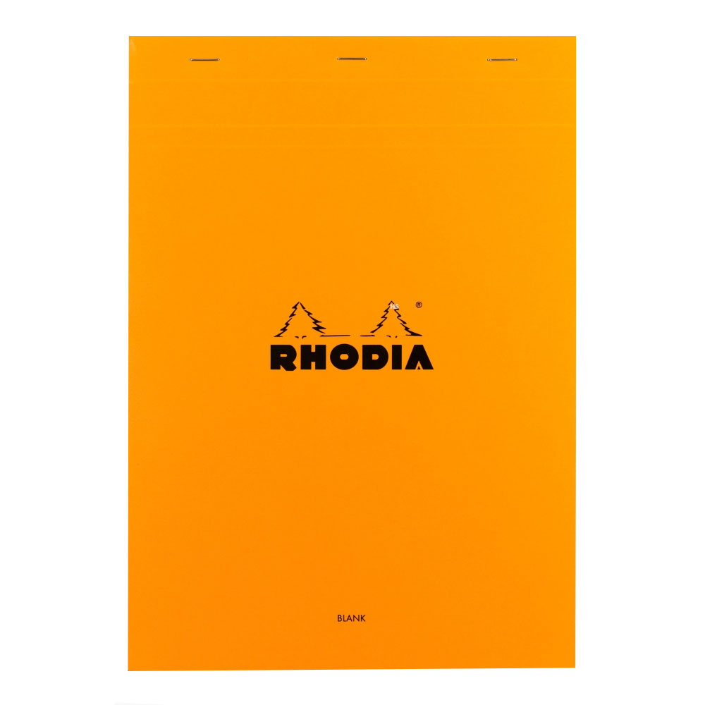 Rhodia Basics A4 80yp Üstten Zımbalı Çizgisiz Blok Turuncu / 18000