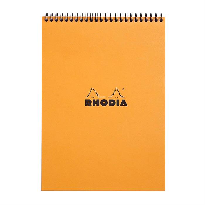 Rhodia Basics A4 Üstten Spiralli 80yp Çizgili Bloknot Turuncu / 18501