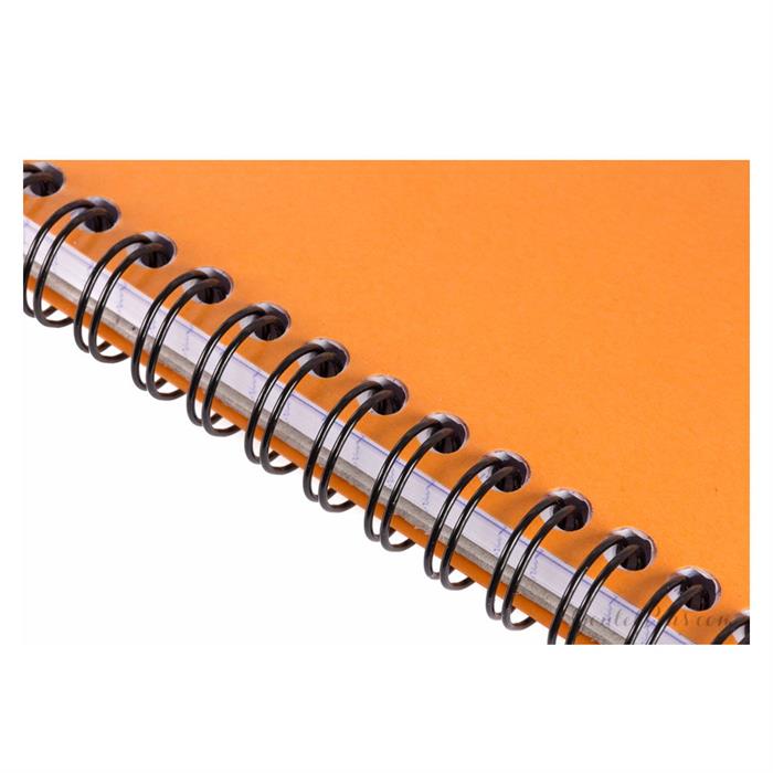 Rhodia Basics A4 Üstten Spiralli 80yp Çizgili Bloknot Turuncu / 18501