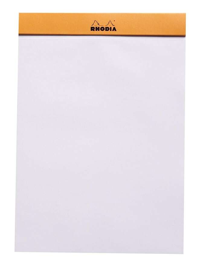 Rhodia Basics A5 80yp Üstten Zımbalı Çizgisiz Blok Turuncu / 16000