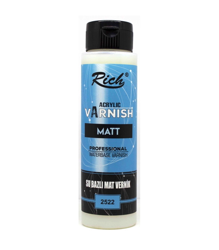 Rich 500cc Su Bazlı Vernik Mat Vernik / 01727 (MAVİ)