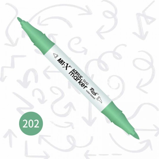 Rich Art-x Çift Uçlu Akrilik Markör No: 202