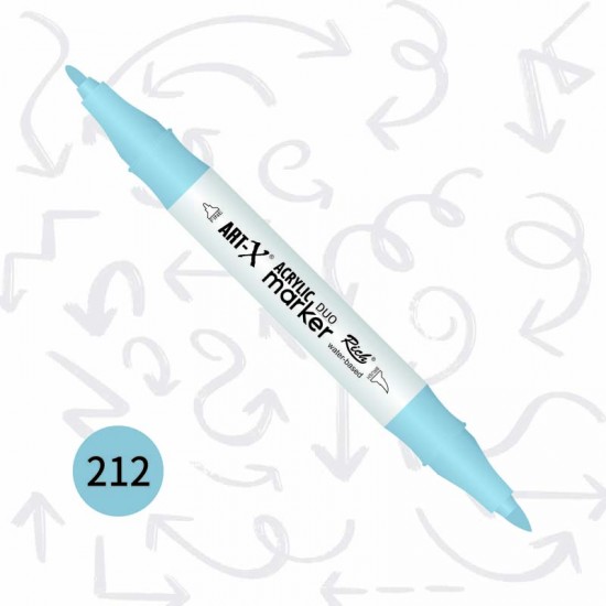 Rich Art-x Çift Uçlu Akrilik Markör No: 212