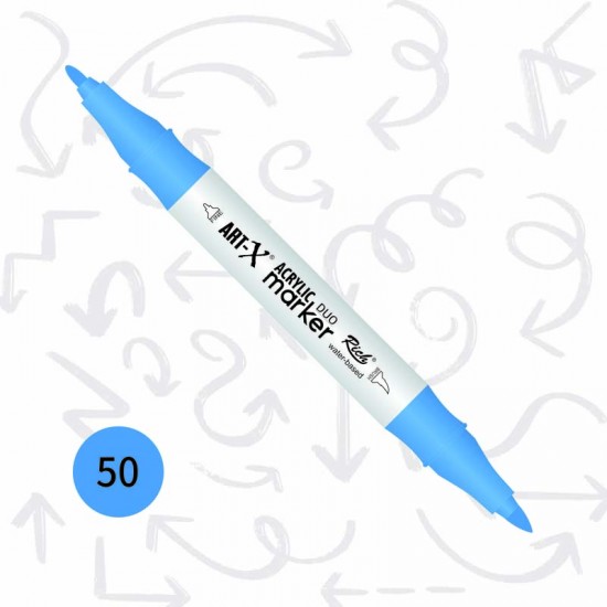 Rich Art-x Çift Uçlu Akrilik Markör No: 50