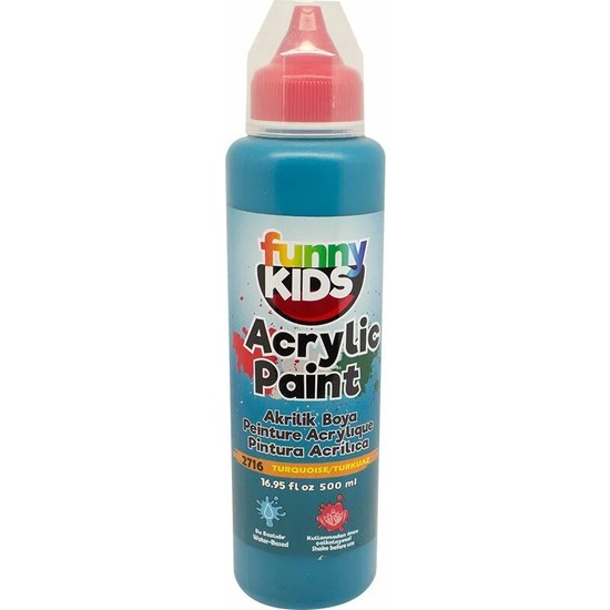 Rich Funny Kids 500ml Akrilik Boya Turkuaz