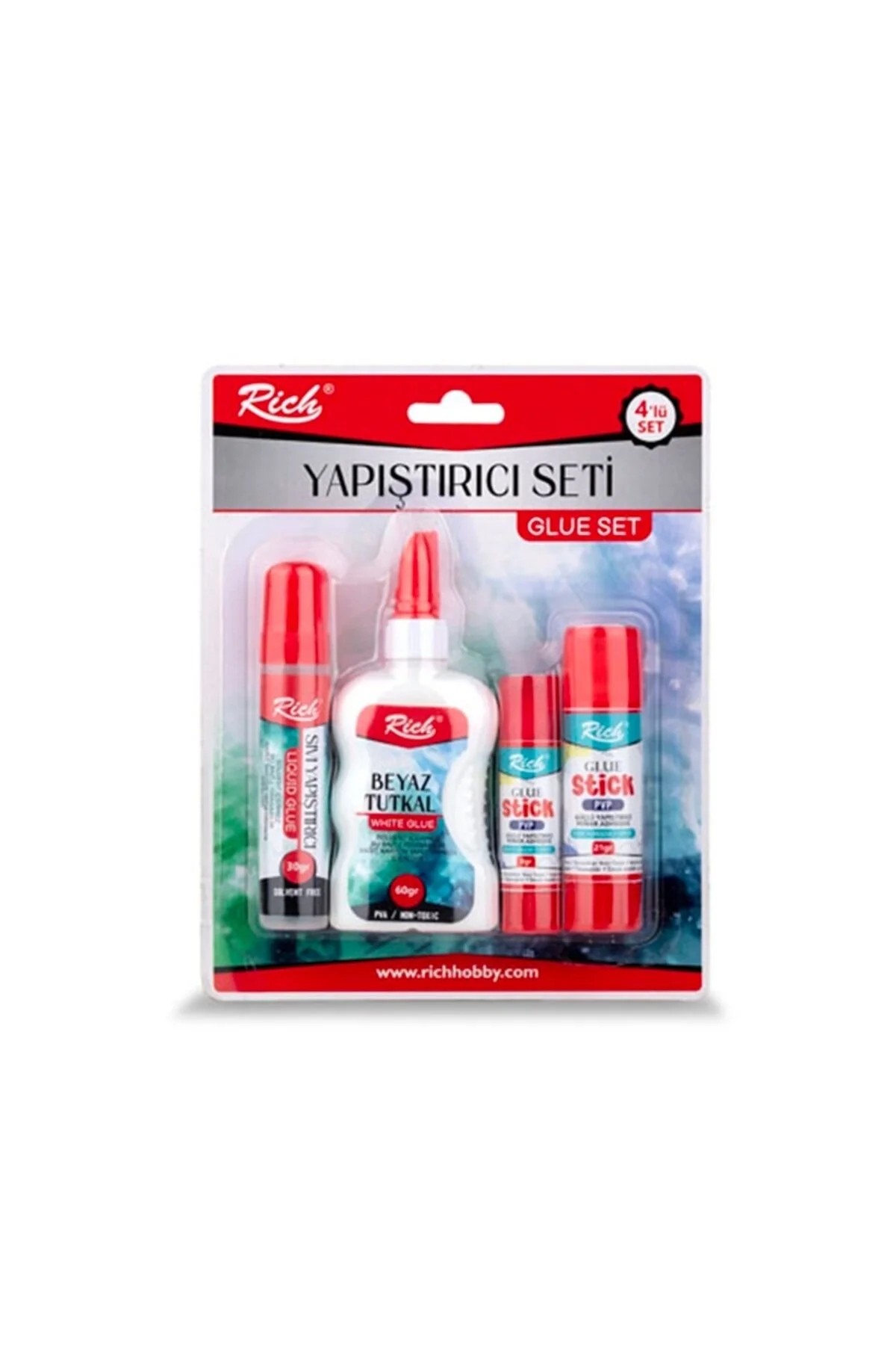 Rich Glue Set 4'lü Yapıştırıcı Seti - Blisterli
