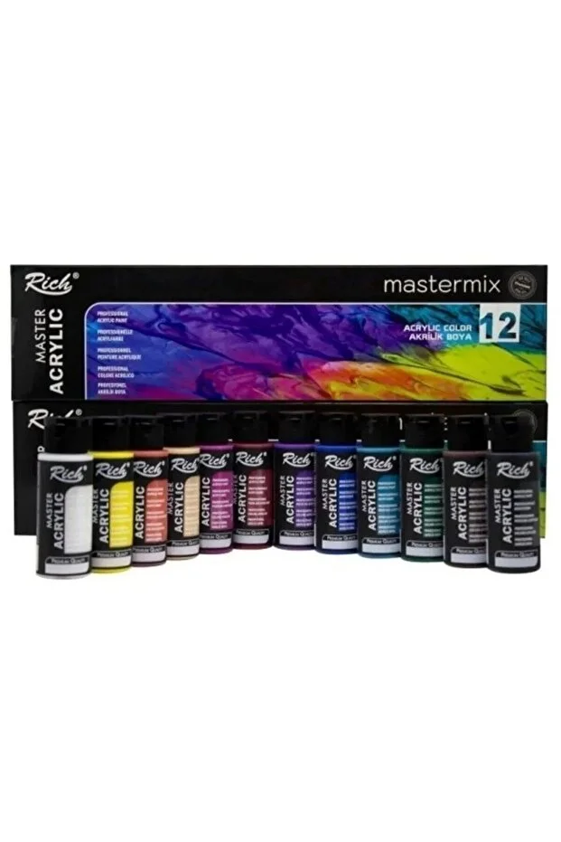 Rich Mastermix 12x60cc CANLI + Rich SET 1 fırça (2 parça) Rich Mastermix 12x60cc CANLI + Rich SET 1 fırça (2 parça)