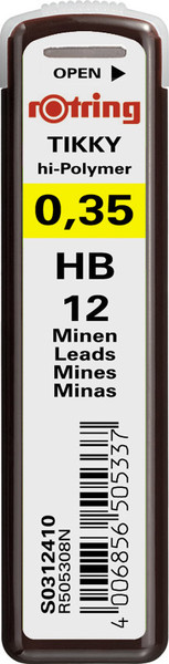 Rotring Hi-Polymer 0.3mm HB Min (Uç) / S0312410 Rotring Hi-Polymer 0.3mm HB Min (Uç) / S0312410