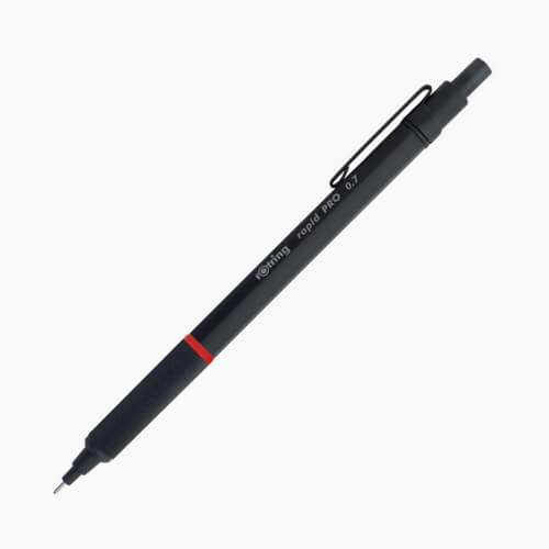Rotring Rapid Pro 0.7mm Mekanik Kurşun Kalem Siyah / 1904257
