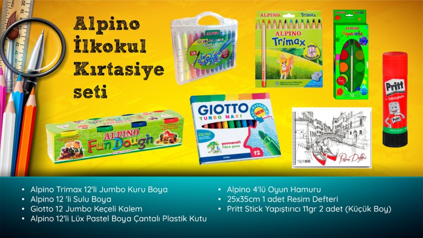 Alpino İlkokul Kırtasiye Seti