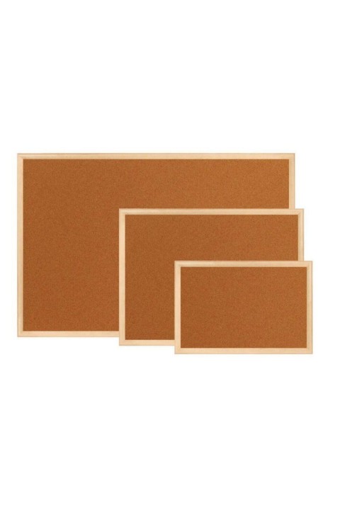 Antyazı 60X90 Naturel Mantar Pano Mdf Çerçeve