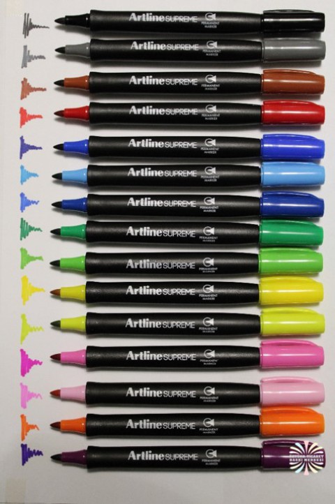 Artline Supreme Permanent Marker/ Kalıcı Markör 15 Renk