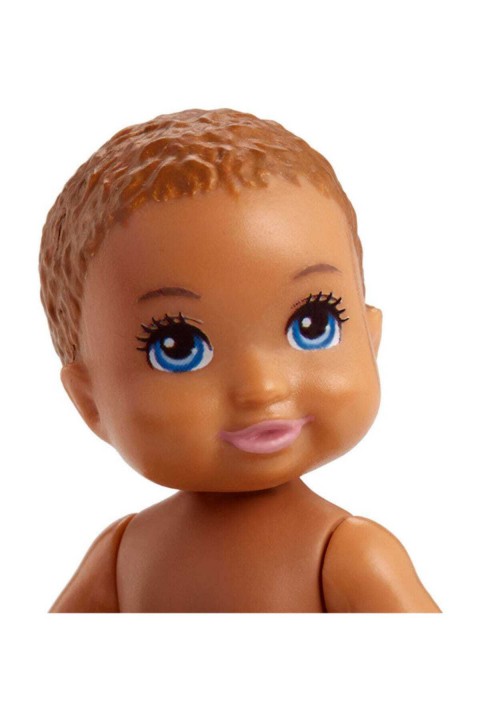 Barbie Skipper Babysitters Oyuncak Mini Bebek - Kumral