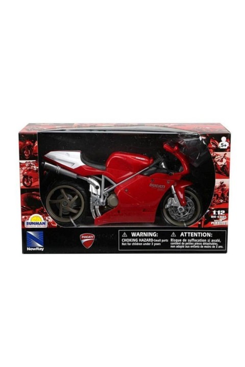 Ducati 998S Model Motorsiklet 1/12 Ölçek - Kırmızı