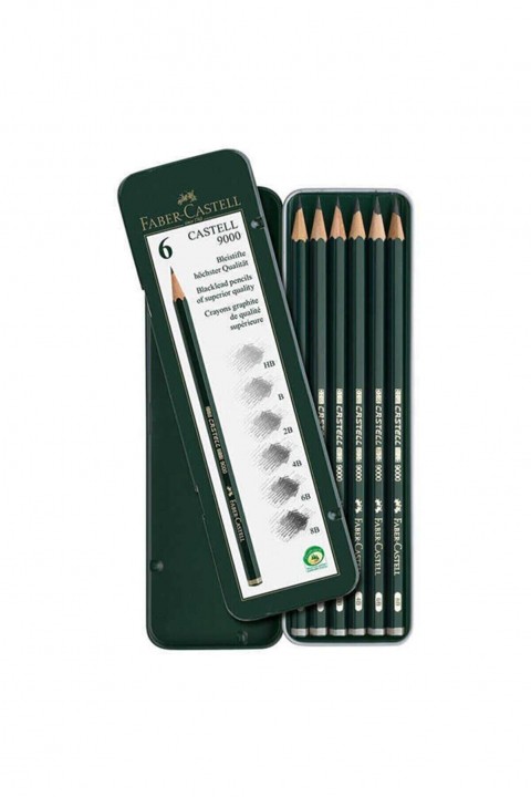 Faber Castell 9000 6'lı Dereceli Kalem Seti