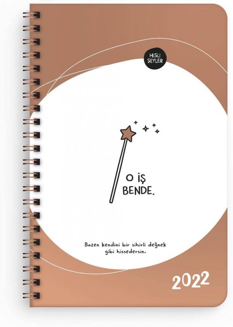 Keskin Color 2022 HİSLİ ŞEYLER 13x19.5cm Spiralli Haftalık Ajanda - O İş Bende