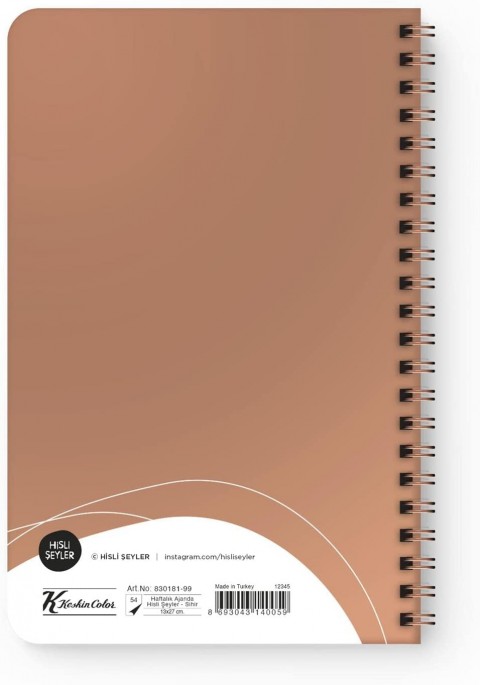 Keskin Color 2022 HİSLİ ŞEYLER 13x19.5cm Spiralli Haftalık Ajanda - O İş Bende
