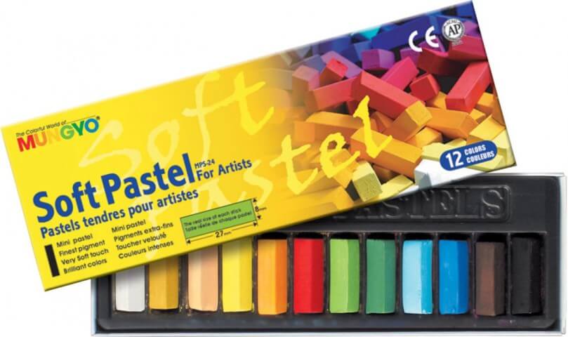 Mungyo 12'li Yarım Boy Toz Pastel (soft Pastel) Set