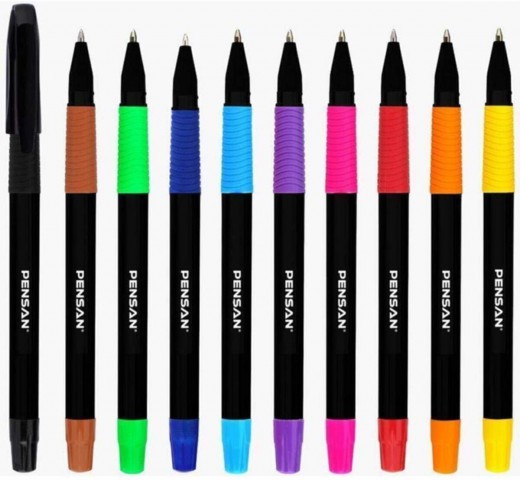 Pensan Sign Pen Color 1.0mm Tükenmez Kalem 10'lu Set