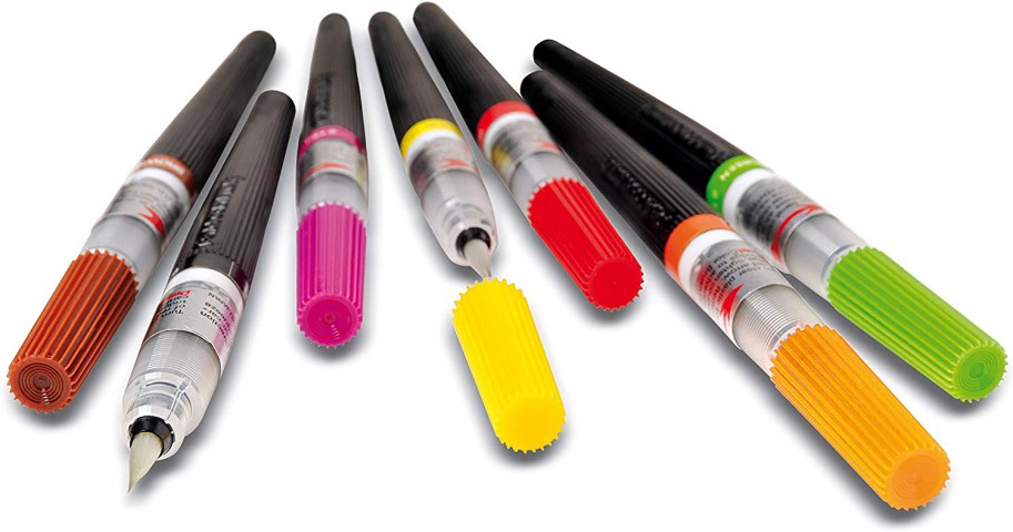 Pentel Arts Colour Brush Fırça Uçlu Boya Kalemi - Siyah XGFL-101X
