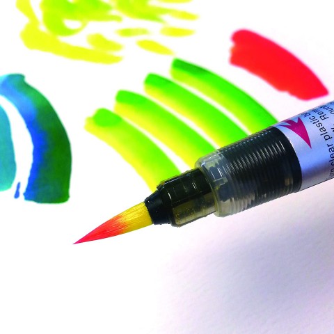 Pentel Arts Colour Brush Fırça Uçlu Boya Kalemi - Siyah XGFL-101X