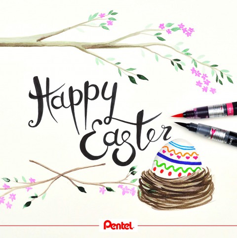 Pentel Arts Colour Brush Fırça Uçlu Boya Kalemi - Siyah XGFL-101X