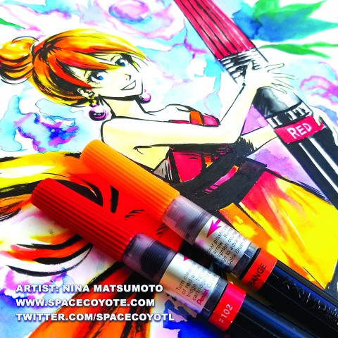 Pentel Arts Colour Brush Fırça Uçlu Boya Kalemi - Siyah XGFL-101X