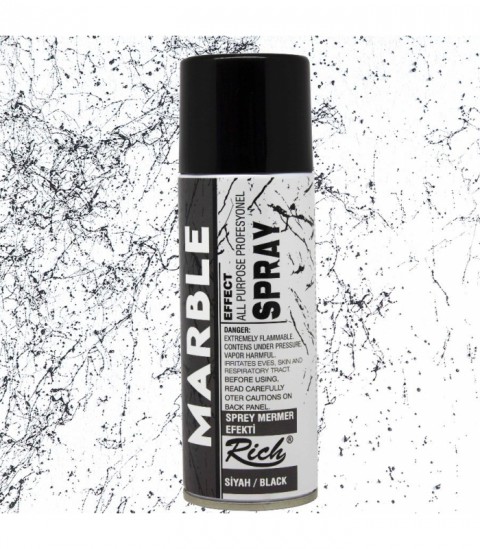Rich Sprey Boya 200ml Mermer Efekti Siyah