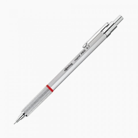 Rotring Rapid Pro 0.7mm Mekanik Kurşun Kalem Krom 1904256