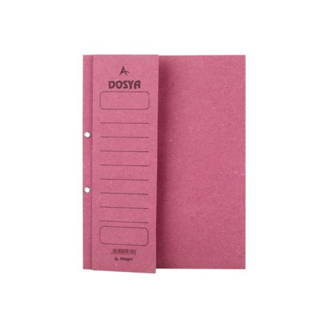 Skops Pembe Yarım Kapak Kapsüllü Dosya(2'nci Kalite) 50'li Paket