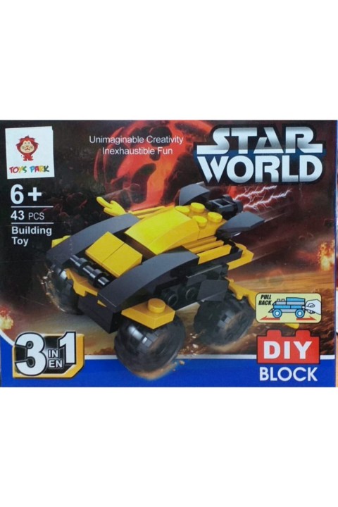 Star World Oyuncak Lego Araba 49 Parça