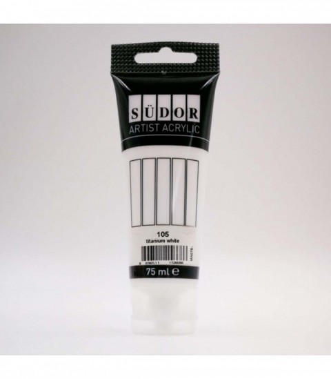 Südor Artist Akrilik Titanyum Beyaz 75ml