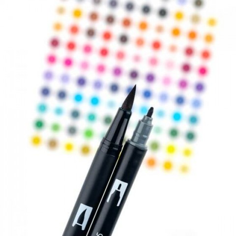 Tombow ABT Dual Brush Pen Grafik Kalemi 10'lu Set - Grayscale
