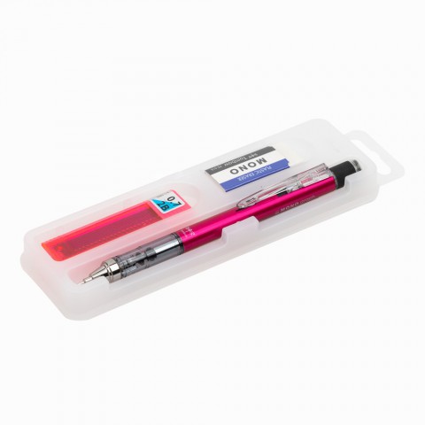 Tombow Mono Graph 0.7mm Versatil Kalem + Uç + Silgi Set - Pembe
