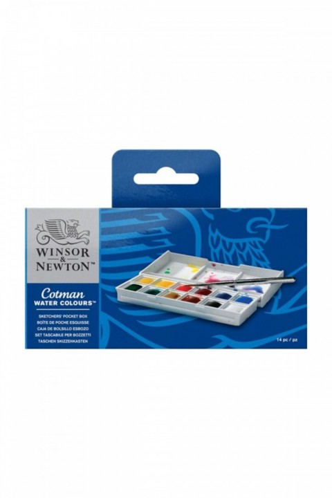 Winsor & Newton Cotman Sketchers` Pocket Box 1/2 Tablet Sulu Boya 12 Renk