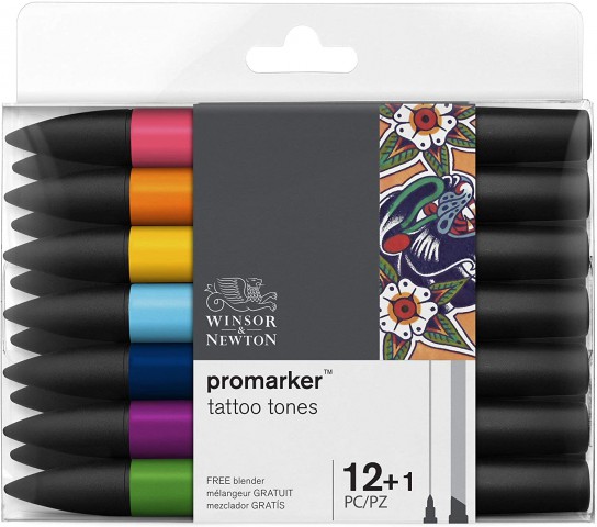 Winsor & Newton Promarker 12'li Tattoo Tones