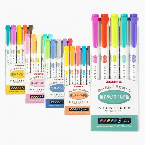 Zebra Mildliner Çift Taraflı İşaretleme Kalemi 25'li Set