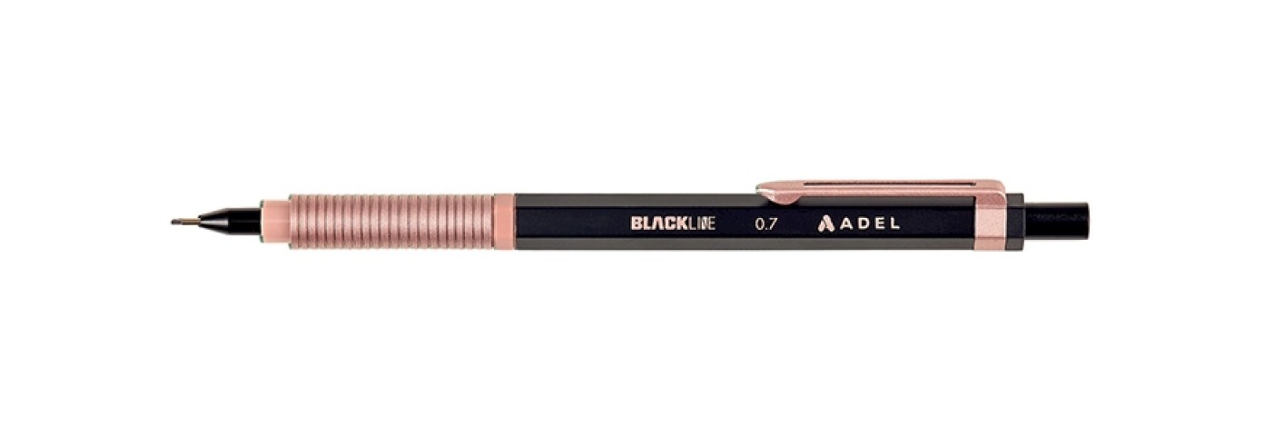 Adel Blackline Metallic 0.7mm Mekanik Kurşun Kalem - 1 Adet / 2120000048