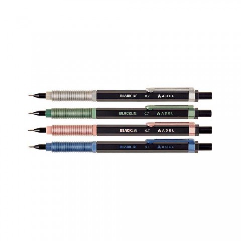 Adel Blackline Metallic 0.7mm Mekanik Kurşun Kalem - 1 Adet / 2120000048
