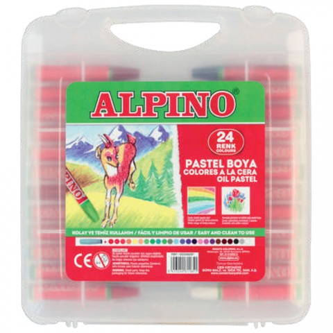 Alpino 24'lü Plastik Çantalı Pastel Boya