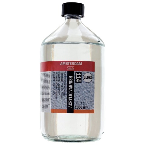 Amsterdam Acrylic Varnish Gloss 1000ml Parlak Akrilik Boya Verniği / 114