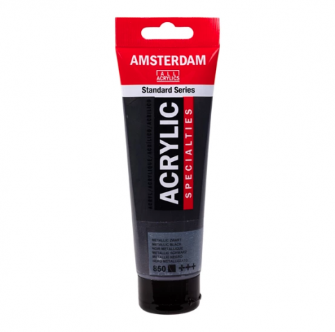 Amsterdam Standart Akrilik Boya 120ml Metallic Black / 850